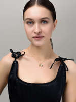 Колье с буквой М