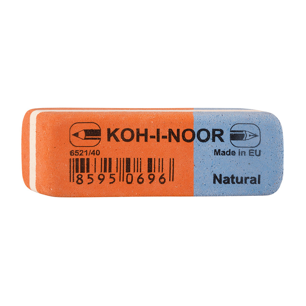 Ластик Koh-I-Noor BLUE STAR 6521/40, красно-синий