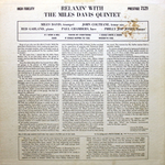The Miles Davis Quintet / Relaxin' With The Miles Davis Quintet (LP)