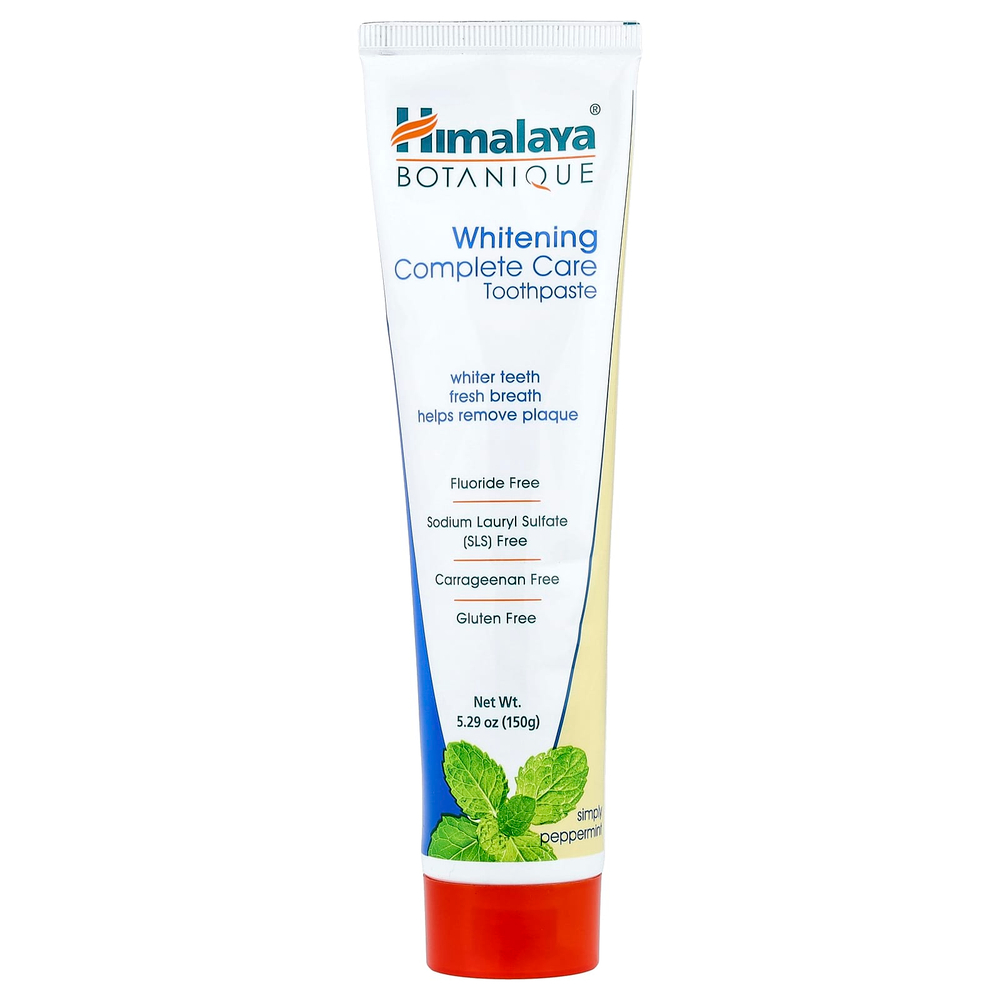 Himalaya, Botanique, отбеливающая универсальная зубная паста, перечная мята, 150 г (5,29 унции)