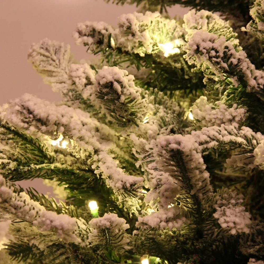 Ёлка в горшке «Лесное сияние» 90 см, резина (175 веток) 100 ламп LED
