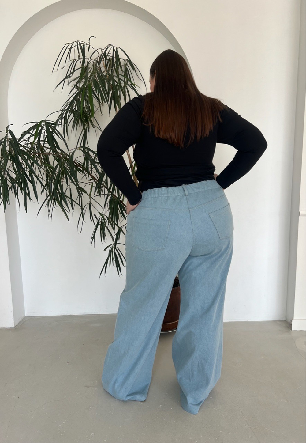 Джинсы Wide Leg светло голубые