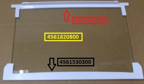 Передний профиль полки холодильника Беко (45см)