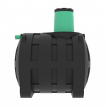 Подземная емкость Мультпласт 3.0 3000 л. горизонтальный (1800x1520x2110см;120кг;черный) - арт.555471