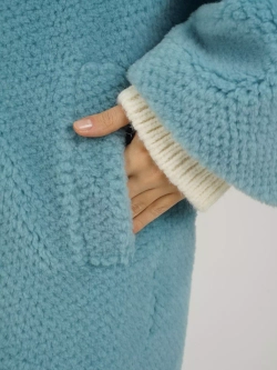 Шуба из шерсти экошуба, SilverFox (арт. 2323)