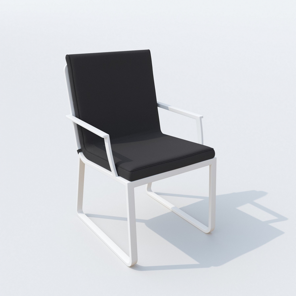 Стул Ideal Patio АЛЬБА антрацит - белый каркас