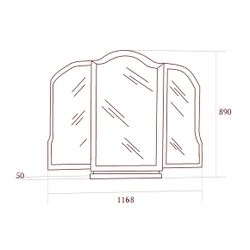 FLORIANA Спальня. Зеркало к столу туалетному