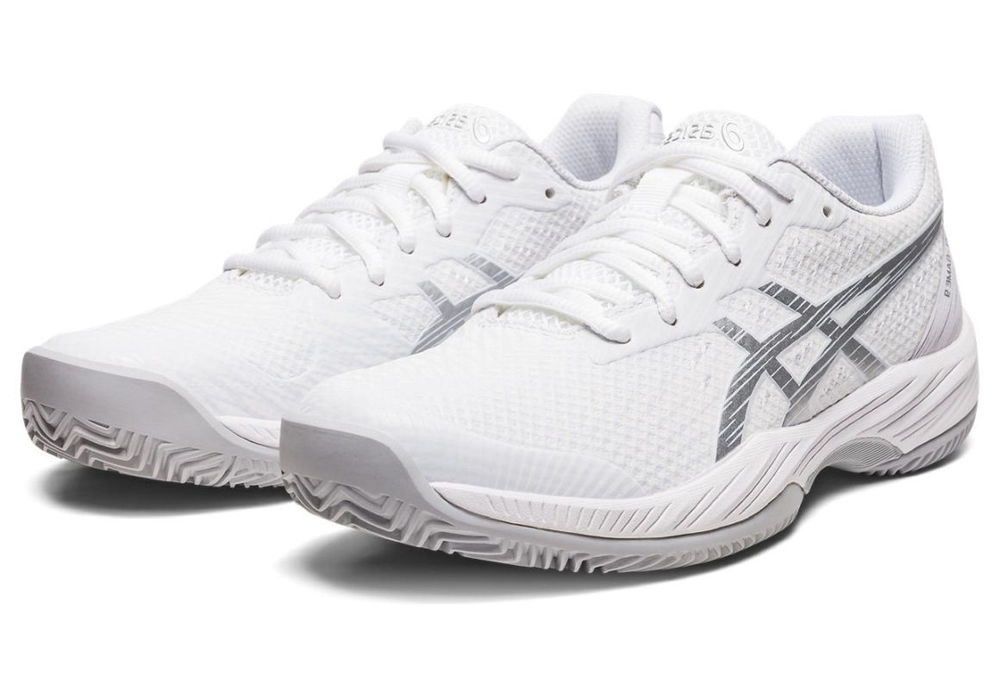 Женские Кроссовки теннисные Asics Gel-Game 9 Clay/OC - white/pure silver
