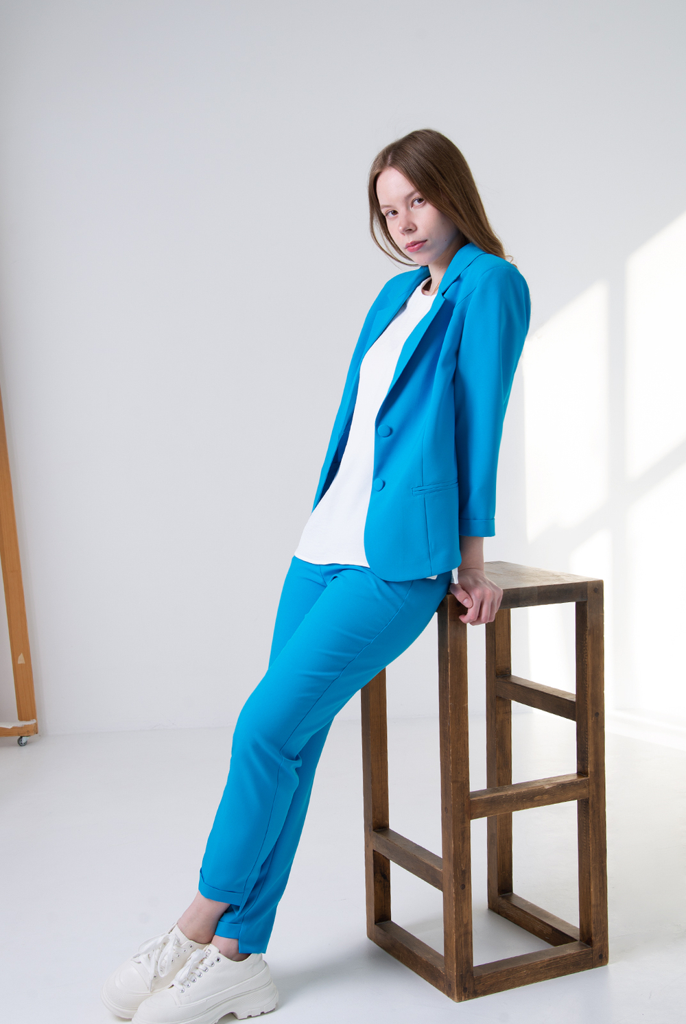 Брюки женские 2757АПА, незабудка #513Нез022757АПА