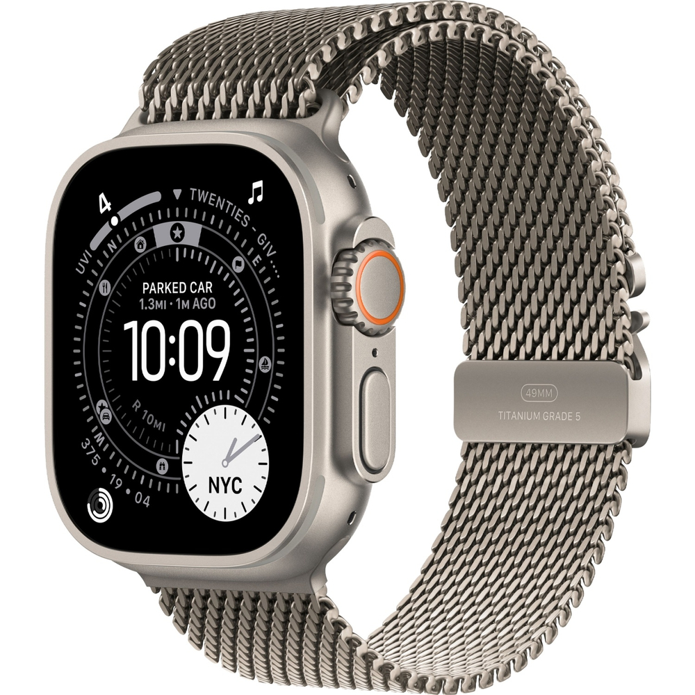 Умные часы Apple Watch Ultra 3, 49 мм, Natural Titanium Milanese Natural Loop L
