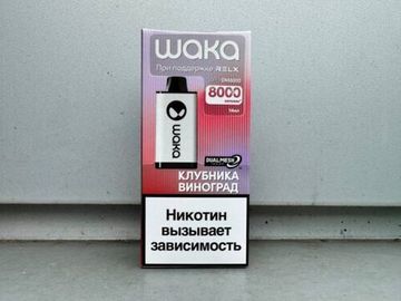 Купить Одноразовый Pod WAKA DM - Клубника Виноград (8000 затяжек)
