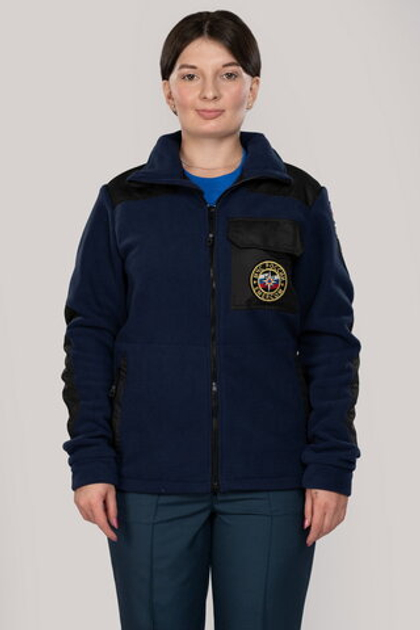 Куртка флисовая женская МЧС (с шевронами)