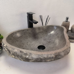 Раковина из речного камня RS-63396 (57*42*16) 0123