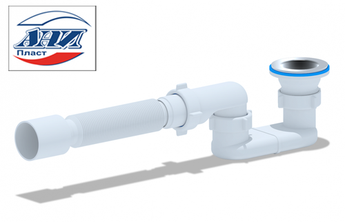 АНИ  Е015  Сифон для поддона плоский 1 1/2"*40  (40/1шт)