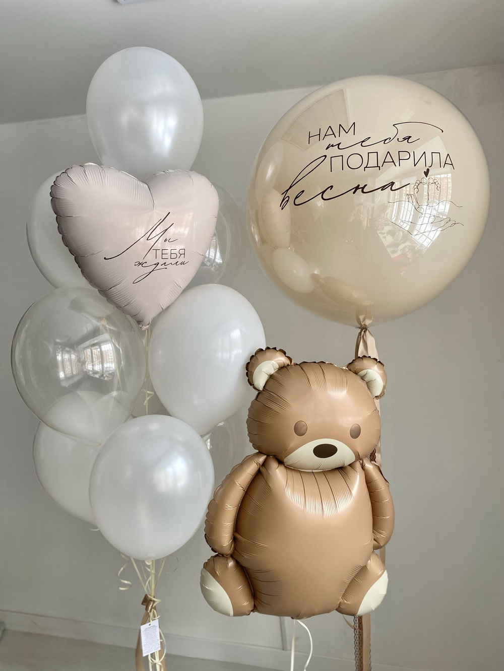 Воздушные шары на выписку " Мы тебя ждали " №2947