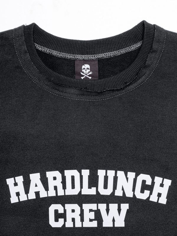 Толстовка Crew с коротким рукавом темно-серая - фото 4