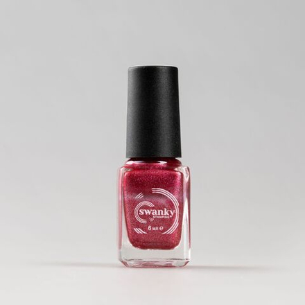 Swanky Stamping Лак для стемпинга M122 малиновый, 6мл