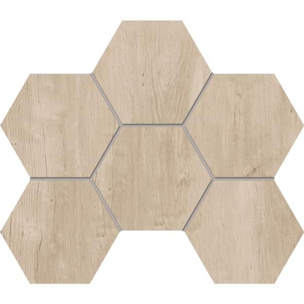 Estima Soft Wood Hexagon SF02 Creamy 25x28.5