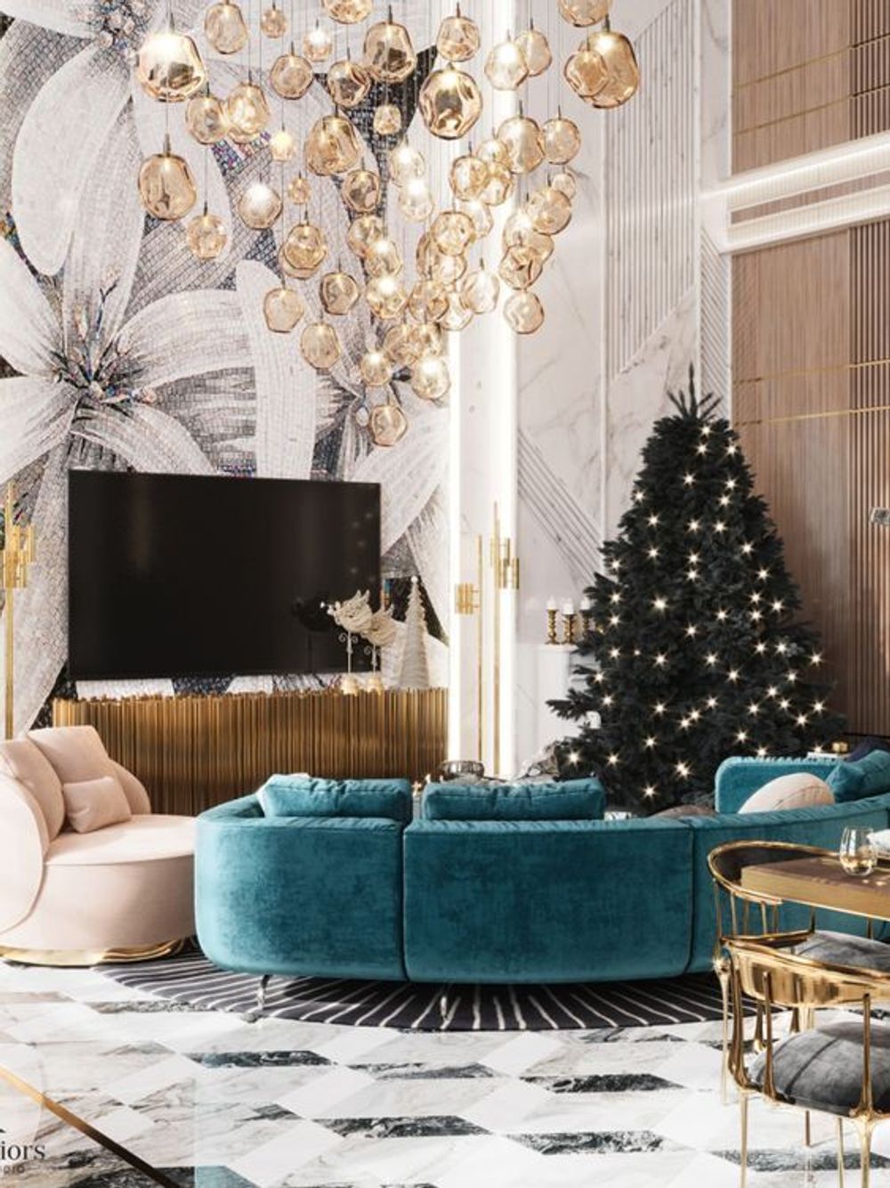 Искусственная черная елка «Чёрная жемчужина» 150 см / 1.5 м