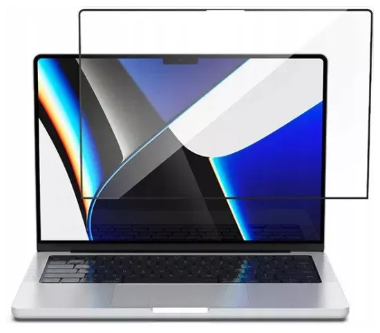 Защитное стекло Spigen GLAS.tR SLIM для экрана MacBook Pro 14" (2023/2021) черный (AGL04234)