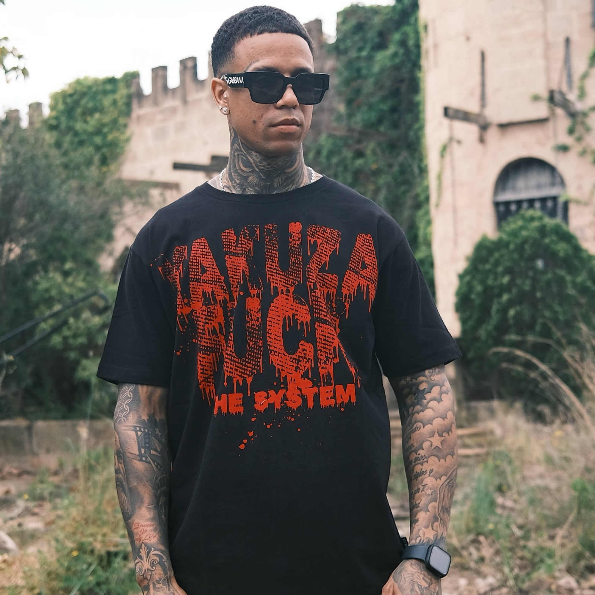 Футболка YAKUZA Eagle Regular T-Shirt Black