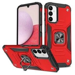 Противоударный чехол Strong Armour Case с кольцом для Samsung Galaxy A14 4G (Красный)