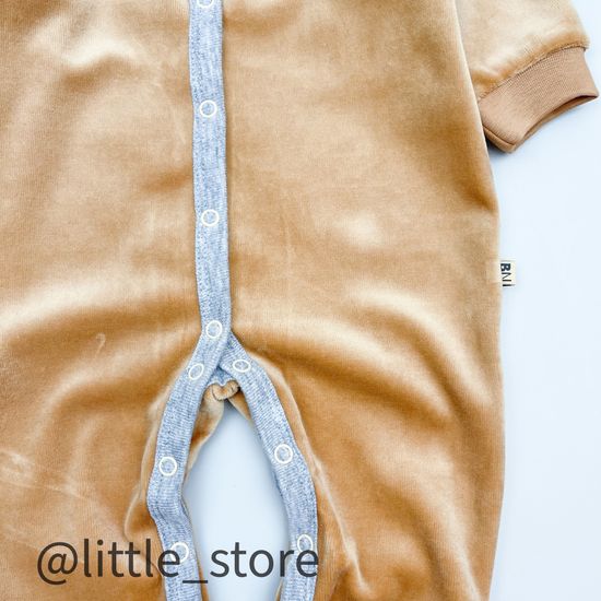 Комбинезон велюровый "Пушок" Карамель