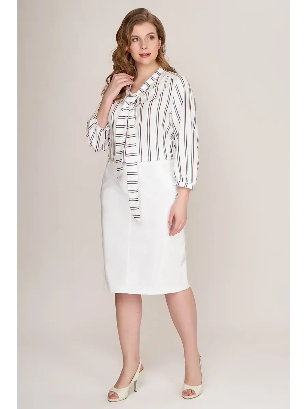 Юбка карандаш белая