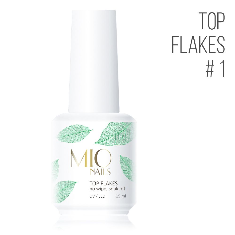 Mio Nails Top Flakes 01, 15 мл