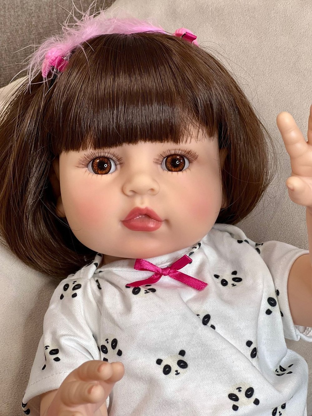 Кукла Реборн виниловая 48см в пакете (FA-064)