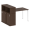 Метал Систем Куатро Стол письменный с шкафом-купе на П-образном м/к 50БП.РС-СШК-3.2 Т