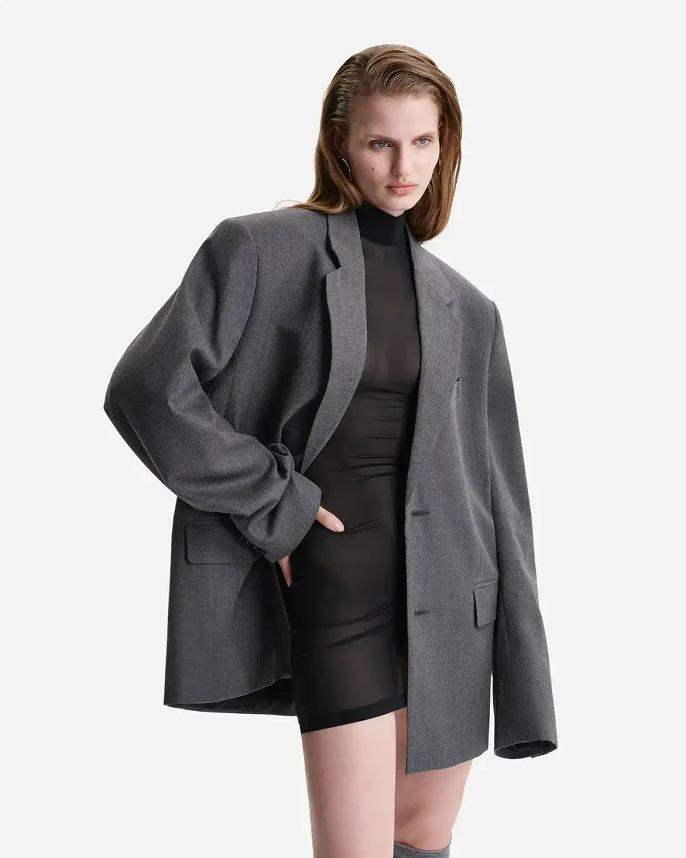 Пиджак Power Suit серый