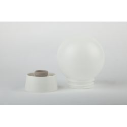 Светильник ЭРА НБП 01-60-004 c прямым основанием Гранат полиэтилен IP20 E27 max 60Вт D150 шар белый