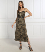 шелковое платье The Kooples - коричневый(FROB25006K)