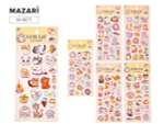 Наклейки декоративные 10*22см. "Котиики" 6 дизайнов (Mazari)
