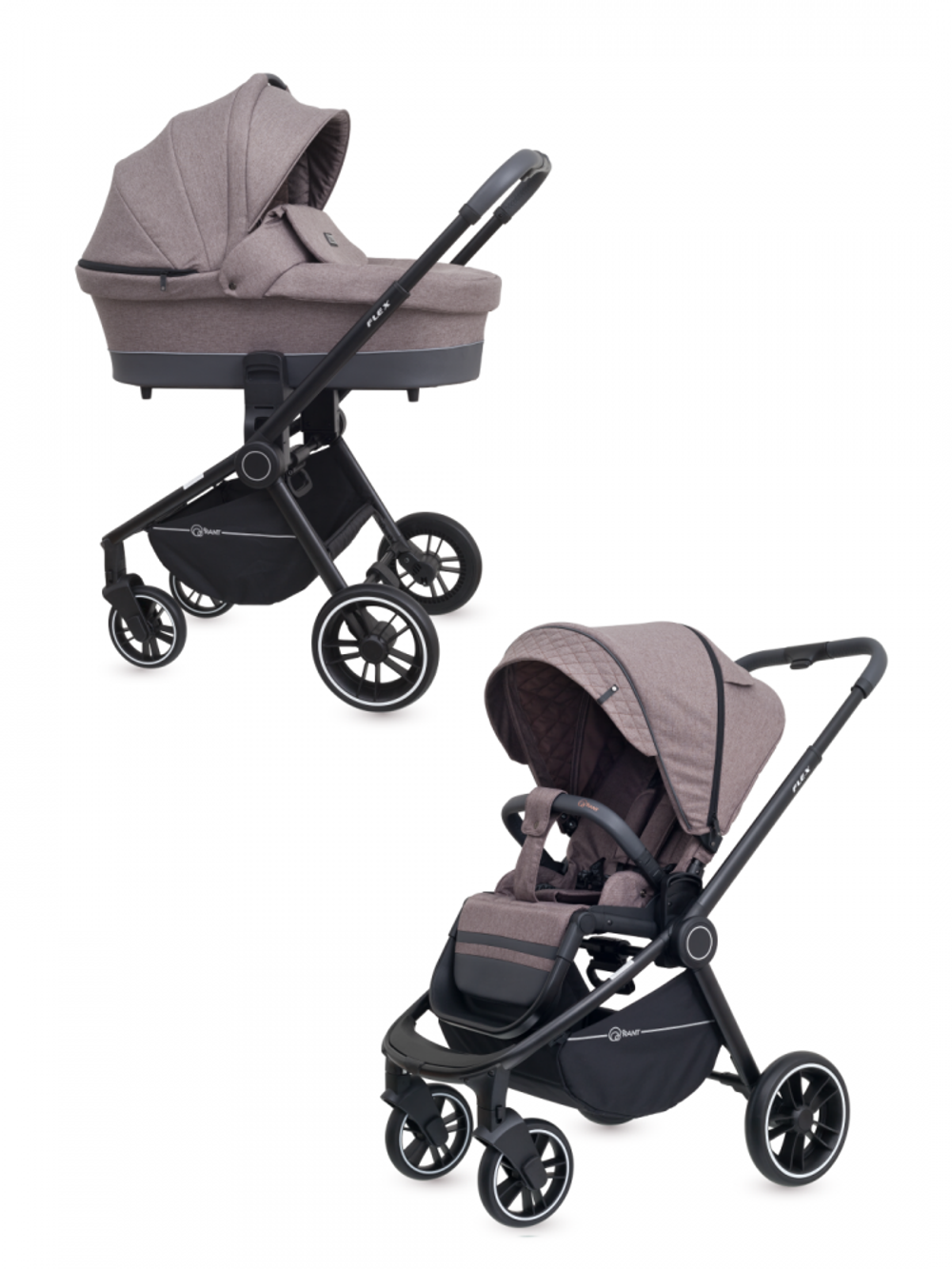 Коляска детская "FLEX Trends" (2в1) RA062 2021 Brown