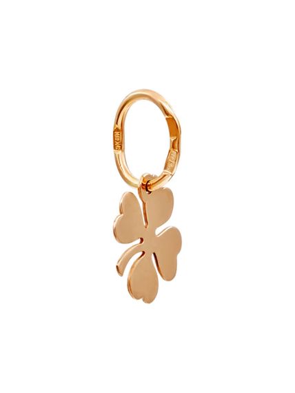 Фото подвески Клевер малый из золота, вид сбоку