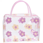 Косметичка «Adventure - Peas», цветы, цвет розовый, 24*17см