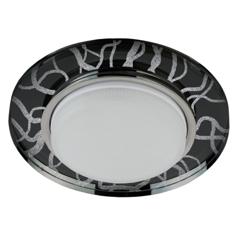 DK80 WH/BK Светильник ЭРА под лампу Gx53, 220V,13W, белый/черный | Встраиваемые светильники Для ламп GX53