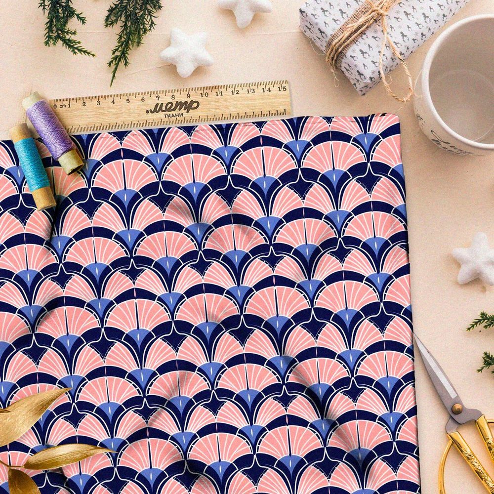 Ткань премиум шифон элегантные орнаменты