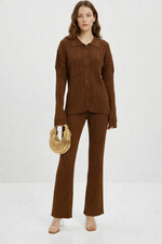 Кардиган в рубчик