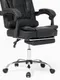 Кресло руководителя YS-800 черное, с подставкой для ног, семиточечный массаж