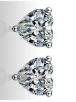 Муассанит "Сердце" 2 сt D/VVS1