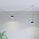 DK5560-BK Cветильник для трека-ремня Belty, серия Flow со светодиодом, D220*H117мм, 48V DC, 24W, RA90, 120°, 4000K, IP20, черный, алюминий