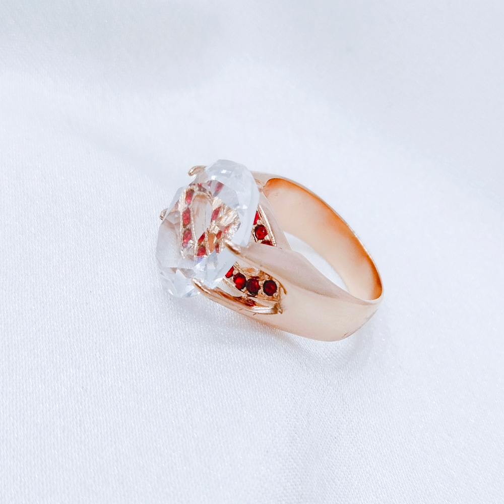 "Сияние" кольцо в золотом покрытии из коллекции "Дефиле" от Jenavi