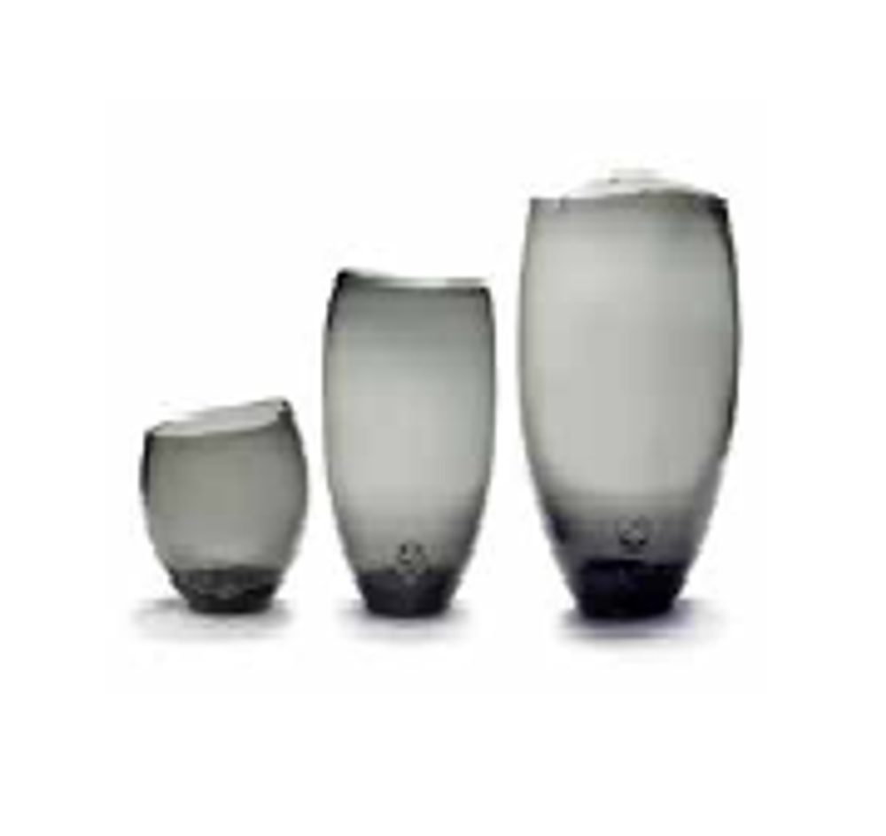 Ваза Helena S SEMPRE секло/grey 205х205х350h