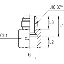 Соединение FS JIC 1.5/8" BSP1"
