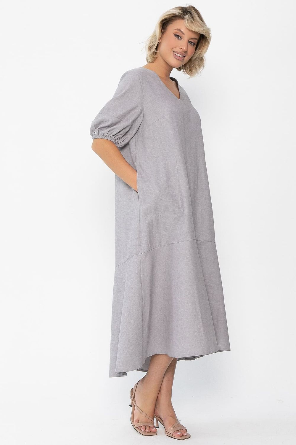 Платье Калифорния (серое) П14044-30М LT Collection