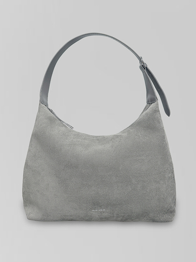 Сумка May Va 15055 замшевая на замке с одной удлиненной ручкой