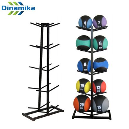 Стойка для медболов мячей двухсторонняя (цвет черный)